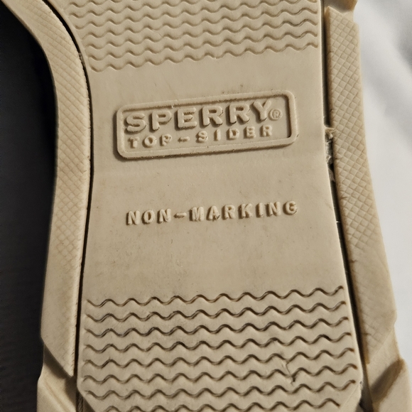 Sperry Top-Sider Leeward Boat Shoe/Deck Shoe, Navy/Gray, Size 3M Big Kids, VGUC! - Picture 8 of 9